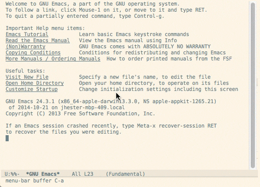 Emacs Example Emacs Example