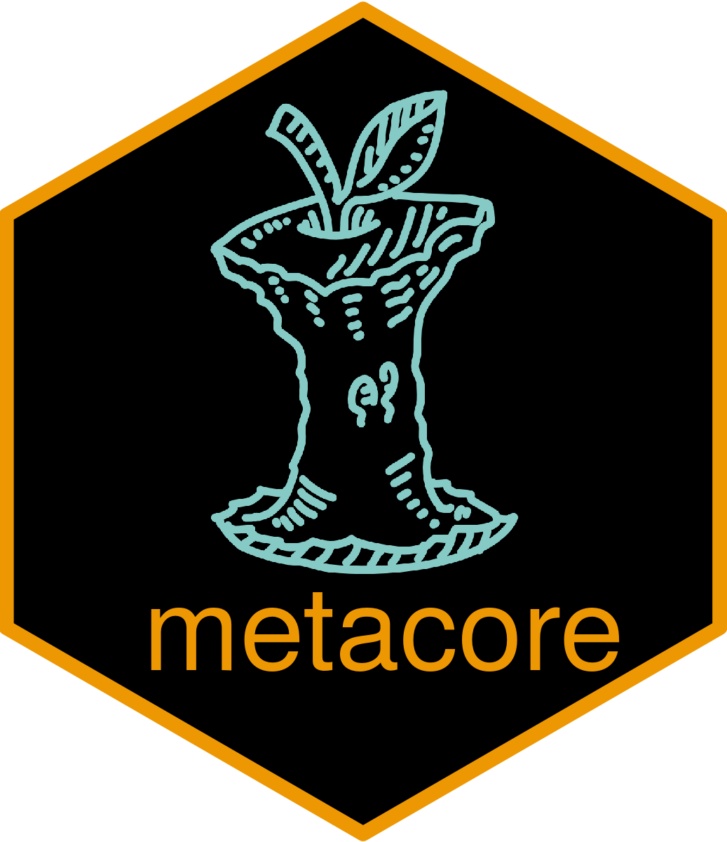 Metacore Package Hex Sticker